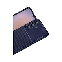 Galaxy Uyumlu A37 5g Auto Focus Karbon Kapak - Lacivert Renk