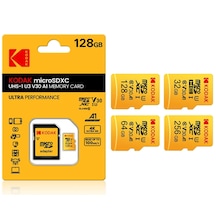 Kodak 128 GB Micro SD Clas10 4K UV3 V30 A1 Ultra Perf Hafıza Kartı