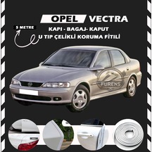 Opel Vectra Oto Araç Kapı Koruma Fitili 5metre Parlak Beyaz Renk