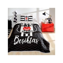Taç Beşiktaş Lisanslı Tek Kişilik Strıpe Yatak Örtüsü Seti