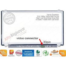 Alfabilgisayar B156Htn03.8 Uyumlu Full Hd 1080P Ekran Lcd Panel 15.6 30 Pin Slim