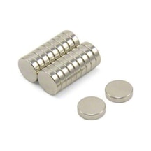 Dünya Magnet 10 Adet 10mm X 2mm Güçlü Yuvarlak Neodyum Mıknatıs 10'lu Paket