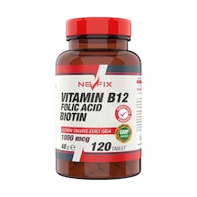 Nevfix Vitamin B12 Folic Acid Biotin 120 Tablet