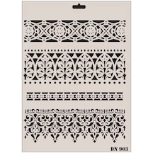 Mey İthalat Rich Dantel Seri Dn-903 Stencil 35x25 Cm
