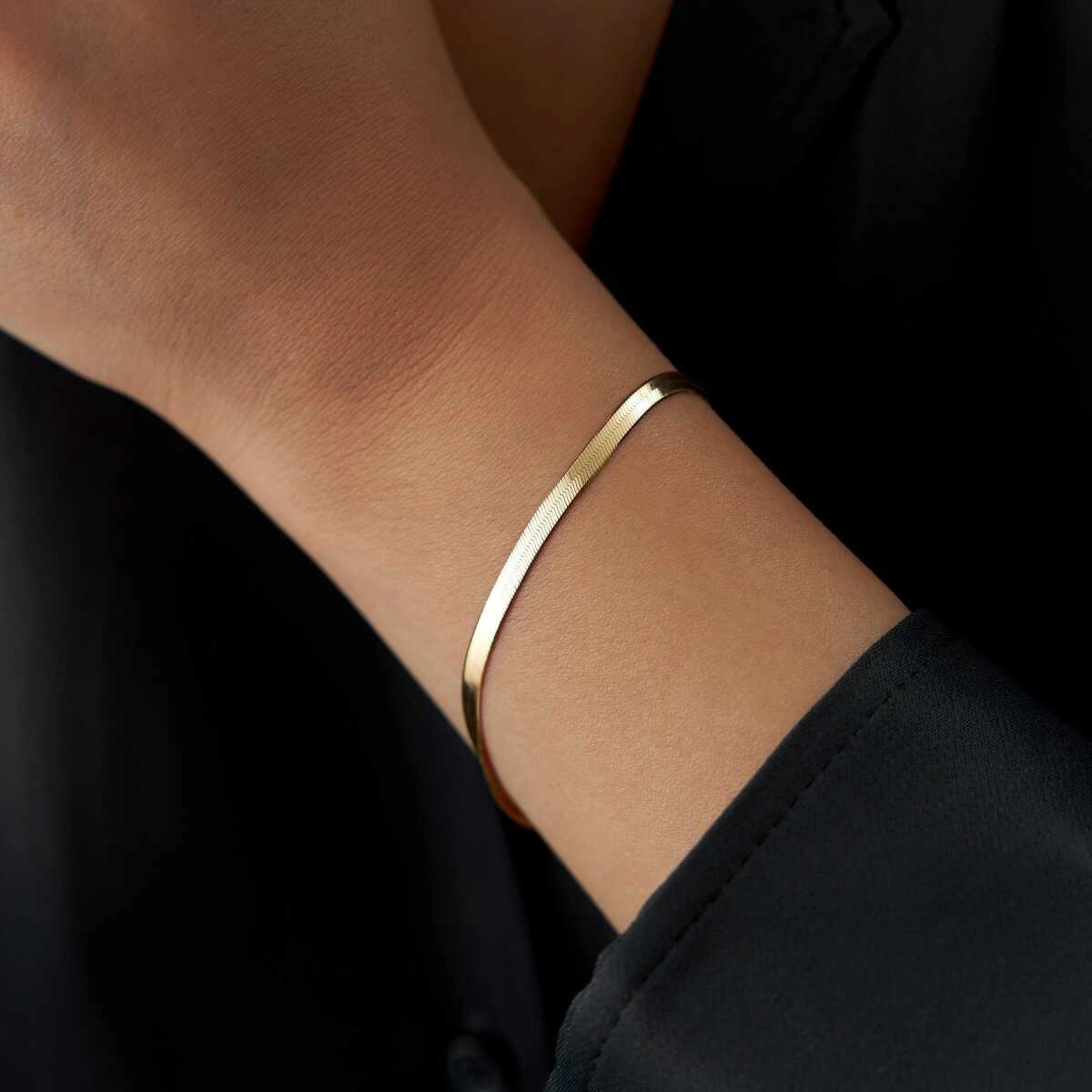 3.30 Mm Ezme Bileklik Sarı
