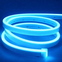 Neon Şerit Led 12v Volt Esnek Silikonlu Aydınlatma 5mt- Ice Blue Ice Blue
