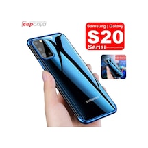 Galaxy S20 Ultra Köseleri Renkli Kamera Korumali Seffaf Kilif 417267120