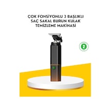Mey İthalat 3 Ü 1 Arada Şarjlı Erkek Bakım Seti Saç, Sakal Ve Burun Tüyü Kesme Makinesi