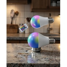 Rgb Led Lamba Kumandalı E27 Uuczzzrgblambaaaa1 Çok Renkli