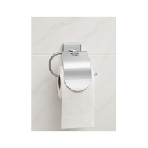 Buççin Online Mağaza Kapaklı Krom Tuvalet Kağıtlığı Paslanmaz Duvar Tipi Wc Kağıtlık Krom Gümüş Çok Renkli