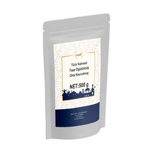 Tr Türk Kahvesi Orta Kavrulmuş Ve Taze Öğütülmüş 500gr - Zipli Ambalaj Aeropress
