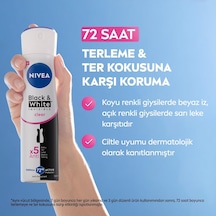 Kadın Sprey Deodorant Black&white Invisible Clear 150 Ml, Men Erkek Sprey Deodorant Black&white Fresh150 Ml,2'li Paket
