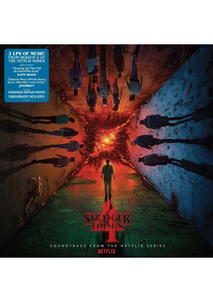 Various Artists - Stranger Things: Soundtrack From The Netflix Series Season 4 Transparent Red Vinyl 2lp Plak