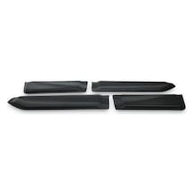 Isuzu D-max 2020 Set 4 Parça Kapı Kaplama 9203 Siyah Mat Asa Kum Desen Standart