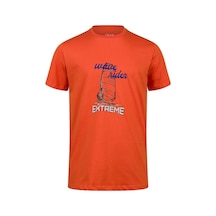 2as Alex Baskılı Erkek Sıfır Yaka T-shirt 042 TURUNCU