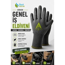 Erkek Bahçe Eldiveni Lateks Kaplamalı Kaymaz Genel İş Eldiveni Nefes Alır Koku Yapmaz Dayanıklı 1 Çift