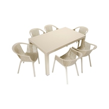Luna Wood 90x150 Roma Koltuk Masa Takımı Çölbeji