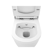 Kale Idea Kanalsız Akış Asma Klozet + Ultra Slim Yavaş Kapanan Klozet Kapağı Beyaz