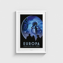 Europa Discover Life Under The Ice Tablo Çerçeveli Poster Duvar Dekorasyonu Beyaz Çerçeveli Tablo Beyaz Çerçeveli Tablo Dn11d118beyaz