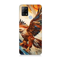 Tecno Pova Uyumlu Silikon Kılıf Uçan Savaşçı Kartal