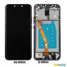 Hw Mate 20 Lite Uyumlu Lcd+dokunmatik+çıtalı Mavi Sn808996