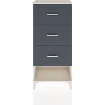 Hyperion Dolap 3 Çekmeceli 60x44x134 Aytaşı-antrasit Aytaşı