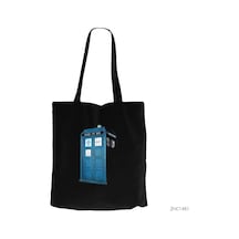 Doctor Who Tardis Siyah Kanvas Bez Çanta