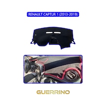 Renault Captur 1 2013-2019 Torpido Koruma Halısı Mavi Kenar