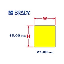 Brady Ptlep-03-7593-Yl Kazınmış Plaka Dğ Etiketi M611.Bmp61.Bmp71