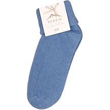 Fonem Kadın Katlamalı Spor Çorap Fo 8016 Mavi