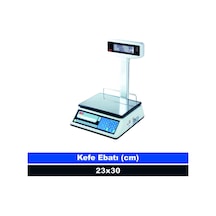 Tem Ege 15 Kg 2 Gr Fiyat Hesaplamalı Terazi Onaylı 23x30 Cm Kefe