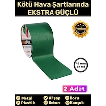 Süper Güçlü Su Geçirmez Sızdırmaz Yeşil Renk Çok Amaçlı Tamir Ve İzolasyon Bandı 48mm X 10m - 2 Adet