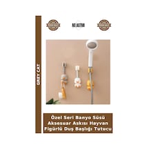 Özel Seri Banyo Süsü Aksesuar Askısı Hayvan Figürlü Duş Başlığı Tutucu Çok Renkli