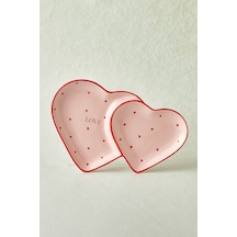 Karaca Heart To Heart Kalp Detaylı Sunumluk 26 Cm Pembe