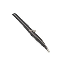 Angel Çanta Aksesuar Tek Stoplu 45 Cm Fermuar Gümüş Metal Siyah Renk