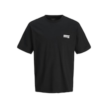 Jack & Jones Jorvesterbro Back Tee Ss Crew Neck Siyah Renkli