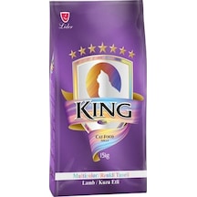 King Multicolor Kuzu Etli Renkli Taneli Yetişkin Kedi Maması 15 KG