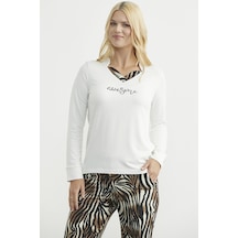 Sementa Leopar Kombinli Pijama Takım - Ekru Ekru