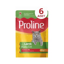 Proline Pouch Kuzu Etli Yaş Kedi Mama 6 X 85 Gr