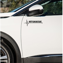 Mitsubishi L100 Sticker Sol Sağ Yan Ayna Altı Araç Markalı Sticke