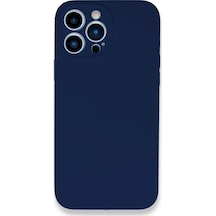 Uray Store Apple iPhone Uyumlu  13 Pro Kılıf Lansman Legant Silikon - Lacivert