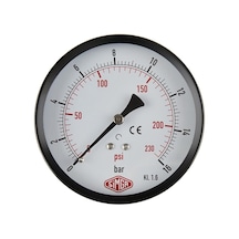 Simga 0-10 Bar Çap Ø52 MM Arkadan Bağlantılı Kuru Tip Manometre