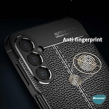 Galaxy A54 İçin Kılıf Deri Dokulu Silikon Siyah Galaxy A54 İle Uyumlu Kılıf - Siyah 50 x 22