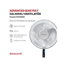 Honeywell Advanced Quietset Hsf600 Ayaklı Vantilatör, 5 Hız Ayarı, Zamanlayıcı Fonksiyonu, 70 Derece Salınım, Yü