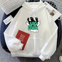 Startmore Beyaz Kıyafetleri Band Sad Park Grafik Hoodies Rahatharajuku Moda Moletom Beyaz