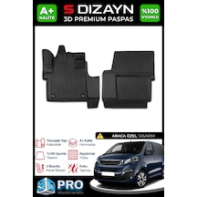 Peugeot Expert Traveller 3d Pro Havuzlu Paspas 2016 Üzeri A+ Kalite 3ds-sdz034