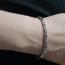 925 Ayar Gümüş Kral Bileklik 4.2  Mm