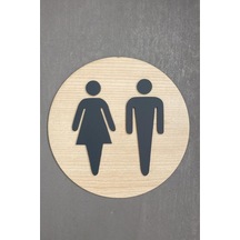 Akçaağaç Serisi Wc Kendinden Yapışkanlı Yönlendirme Levhası
