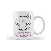 Kanatlarım Var Ruhumda Komik Kupa Bardak Porselen Karışık