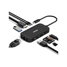 Fideco Type C To 4K Hdmi Gigabit Ethernet Usb 3.0 Hub 9 In 1 (519128014)